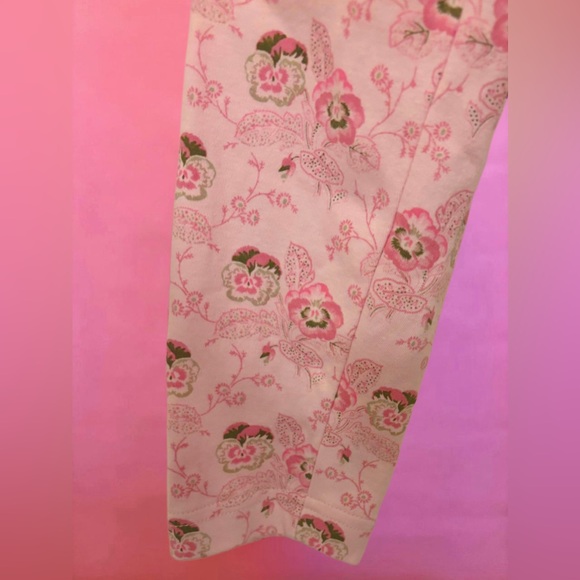 Vintage 90s Basic Editions Fairy Pink Floral Longsleeve Turtleneck Top - Large - Picture 6 of 9